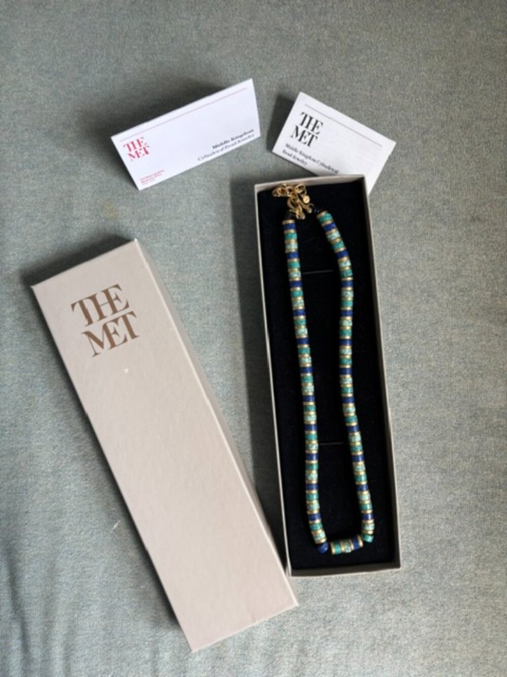 The Met Store: Middle Kingdom Cylindrical Bead Necklace - NWT in box - Picture 2 of 4